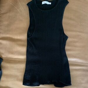 Calvin Klein Black Ribbed Tank Top